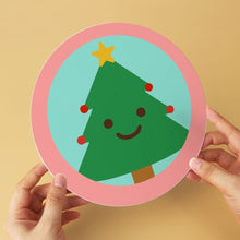 Load image into Gallery viewer, Mini Paint by Numbers Set - Discs Ø7.9" (6 pieces) - Christmas in Blush