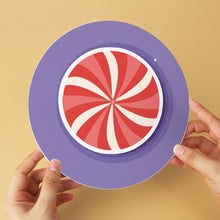 Load image into Gallery viewer, Mini Paint by Numbers Set - Discs Ø7.9" (6 pieces) - Purple Christmas Set