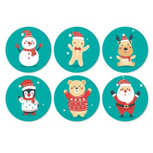 Load image into Gallery viewer, Mini Paint by Numbers Set - Discs Ø7.9" (6 pieces) - Turquoise Holiday Set 1 Figured'Art