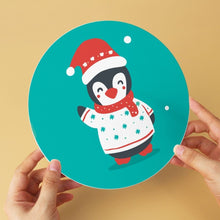 Load image into Gallery viewer, Mini Paint by Numbers Set - Discs Ø7.9" (6 pieces) - Turquoise Holiday Set 1