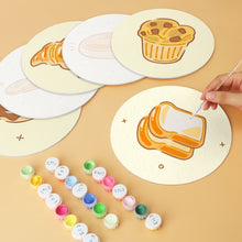 Load image into Gallery viewer, Mini Paint by Numbers Set - Discs Ø7.9" (6 pieces) - Fresh from the Oven