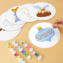 Load image into Gallery viewer, Mini Paint by Numbers Set - Discs Ø7.9" (6 pieces) - Refined Christmas Icons