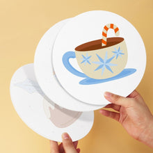 Load image into Gallery viewer, Mini Paint by Numbers Set - Discs Ø7.9" (6 pieces) - Refined Christmas Icons