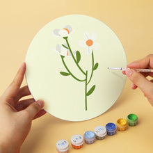 Load image into Gallery viewer, Mini Paint by Numbers Set - Discs Ø7.9" (6 pieces) - Gentle Petal