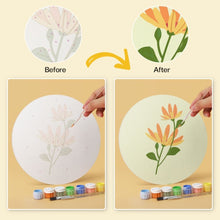 Load image into Gallery viewer, Mini Paint by Numbers Set - Discs Ø7.9" (6 pieces) - Gentle Petal