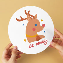 Load image into Gallery viewer, Mini Paint by Numbers Set - Discs Ø7.9" (6 pieces) - Cozy Winter Mode