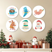 Load image into Gallery viewer, Mini Paint by Numbers Set - Discs Ø7.9" (6 pieces) - Cozy Winter Mode