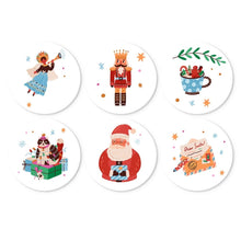 Load image into Gallery viewer, Mini Paint by Numbers Set - Discs Ø7.9" (6 pieces) - Christmas Charm Figured'Art