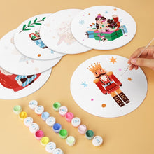 Load image into Gallery viewer, Mini Paint by Numbers Set - Discs Ø7.9" (6 pieces) - Christmas Charm