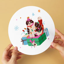 Load image into Gallery viewer, Mini Paint by Numbers Set - Discs Ø7.9" (6 pieces) - Christmas Charm