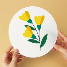 Load image into Gallery viewer, Mini Paint by Numbers Set - Discs Ø7.9" (6 pieces) - Botanical Portraits