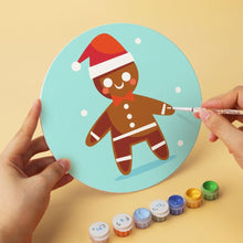 Load image into Gallery viewer, Mini Paint by Numbers Set - Discs Ø7.9" (6 pieces) - Turquoise Holiday Set 2
