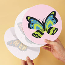 Load image into Gallery viewer, Mini Paint by Numbers Set - Discs Ø7.9" (6 pieces) - Butterflies