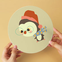 Load image into Gallery viewer, Mini Paint by Numbers Set - Discs Ø7.9" (6 pieces) - Woodland Winter
