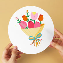Load image into Gallery viewer, Mini Paint by Numbers Set - Discs Ø7.9" (6 pieces) - Blooming Whispers