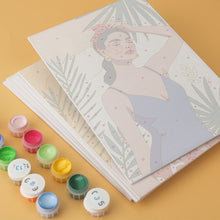 Load image into Gallery viewer, Mini Paint by Numbers Set 5.9"x7.9" (6 pieces) - Tropical Muse