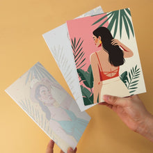 Load image into Gallery viewer, Mini Paint by Numbers Set 5.9"x7.9" (6 pieces) - Tropical Muse