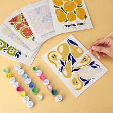 Load image into Gallery viewer, Mini Paint by Numbers Set 5.9"x7.9" (6 pieces) - Fruity Prints