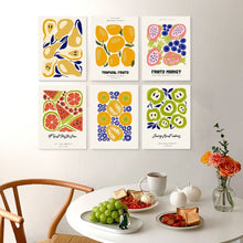 Load image into Gallery viewer, Mini Paint by Numbers Set 5.9"x7.9" (6 pieces) - Fruity Prints