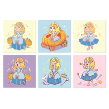 Load image into Gallery viewer, Mini Paint by Numbers Set 7.9"x7.9" (6 pieces) - Fairytale Moments Figured'Art