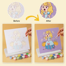 Load image into Gallery viewer, Mini Paint by Numbers Set 7.9"x7.9" (6 pieces) - Fairytale Moments