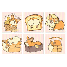 Load image into Gallery viewer, Mini Paint by Numbers Set 7.9"x7.9" (6 pieces) - Corgi Life Figured'Art