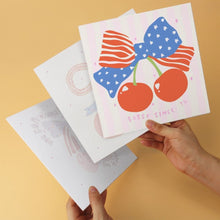 Load image into Gallery viewer, Mini Paint by Numbers Set 7.9"x7.9" (6 pieces) - Cherries and Bows