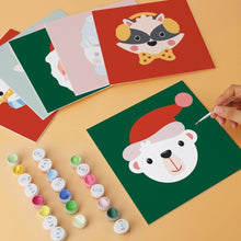 Load image into Gallery viewer, Mini Paint by Numbers Set 7.9"x7.9" (6 pieces) - Christmas Portraits