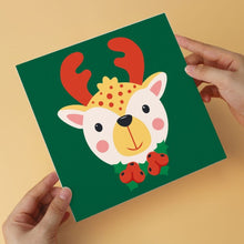 Load image into Gallery viewer, Mini Paint by Numbers Set 7.9"x7.9" (6 pieces) - Christmas Portraits