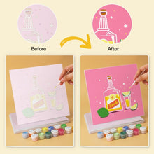 Load image into Gallery viewer, Mini Paint by Numbers Set 7.9"x7.9" (6 pieces) - Mixed and Vivid