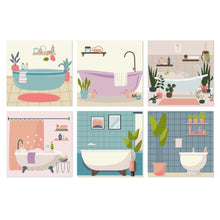 Load image into Gallery viewer, Mini Paint by Numbers Set 7.9"x7.9" (6 pieces) - Soak and Style Figured'Art
