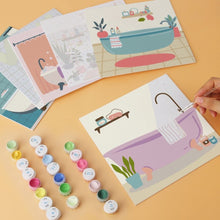 Load image into Gallery viewer, Mini Paint by Numbers Set 7.9"x7.9" (6 pieces) - Soak and Style