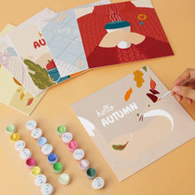Load image into Gallery viewer, Mini Paint by Numbers Set 7.9"x7.9" (6 pieces) - Autumn Notes