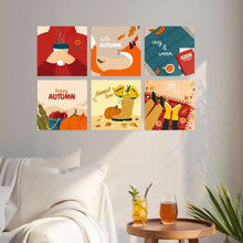 Load image into Gallery viewer, Mini Paint by Numbers Set 7.9"x7.9" (6 pieces) - Autumn Notes