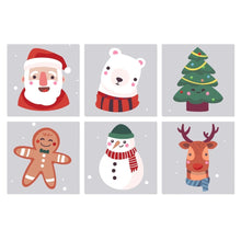 Load image into Gallery viewer, Mini Paint by Numbers Set 7.9"x7.9" (6 pieces) - Classic Xmas Set Figured'Art