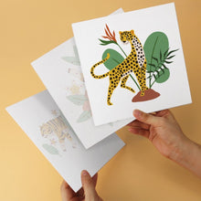 Load image into Gallery viewer, Mini Paint by Numbers Set 7.9"x7.9" (6 pieces) - Jungle Tiger
