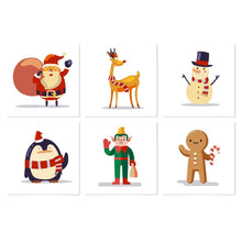 Load image into Gallery viewer, Mini Paint by Numbers Set 7.9"x7.9" (6 pieces) - Mini Christmas Friends Figured'Art