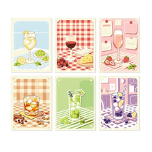 Load image into Gallery viewer, Mini Paint by Numbers Set 5.9"x7.9" (6 pieces) - Aperitivo Hour Figured'Art