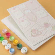 Load image into Gallery viewer, Mini Paint by Numbers Set 5.9"x7.9" (6 pieces) - Aperitivo Hour