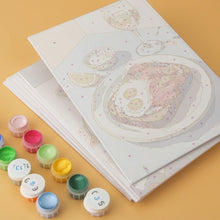 Load image into Gallery viewer, Mini Paint by Numbers Set 5.9"x7.9" (6 pieces) - Gourmet Moments