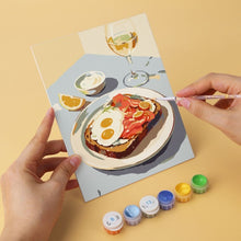 Load image into Gallery viewer, Mini Paint by Numbers Set 5.9"x7.9" (6 pieces) - Gourmet Moments