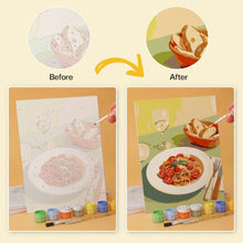 Load image into Gallery viewer, Mini Paint by Numbers Set 5.9"x7.9" (6 pieces) - Gourmet Moments