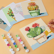 Load image into Gallery viewer, Mini Paint by Numbers Set 7.9"x7.9" (6 pieces) - Prickly and Pretty