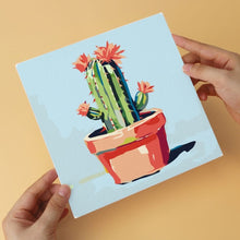 Load image into Gallery viewer, Mini Paint by Numbers Set 7.9"x7.9" (6 pieces) - Prickly and Pretty
