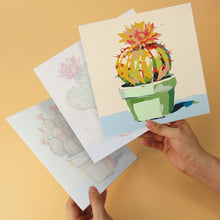 Load image into Gallery viewer, Mini Paint by Numbers Set 7.9"x7.9" (6 pieces) - Prickly and Pretty