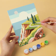Load image into Gallery viewer, Mini Paint by Numbers Set 5.9"x7.9" (6 pieces) - Nature's Palette