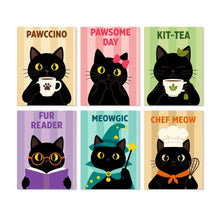 Load image into Gallery viewer, Mini Paint by Numbers Set 5.9"x7.9" (6 pieces) - Meowgic Figured'Art