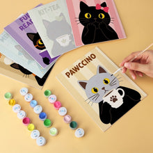 Load image into Gallery viewer, Mini Paint by Numbers Set 5.9"x7.9" (6 pieces) - Meowgic