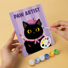 Load image into Gallery viewer, Mini Paint by Numbers Set 5.9"x7.9" (6 pieces) - Cute and Curious