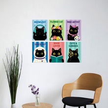 Load image into Gallery viewer, Mini Paint by Numbers Set 5.9"x7.9" (6 pieces) - Cute and Curious